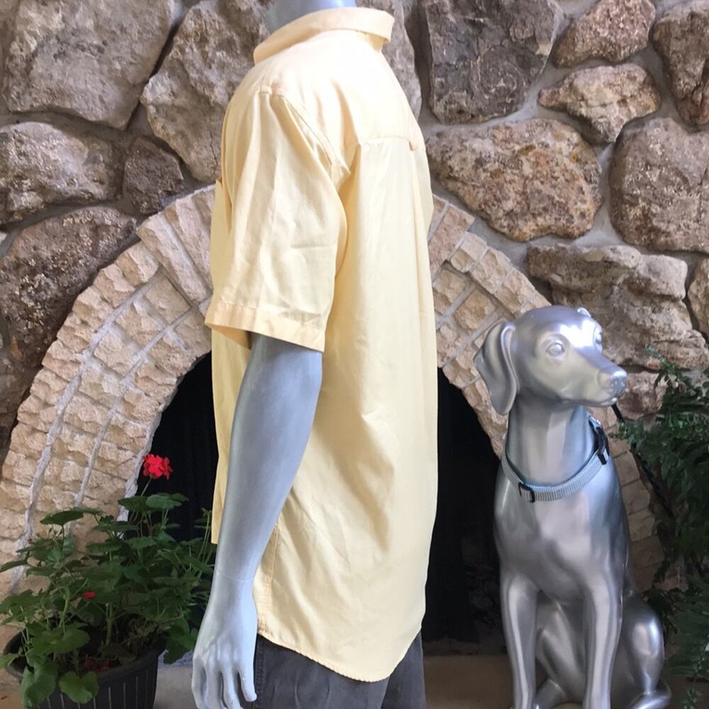 Pendleton Cotton Yellow Button Down Short Sleeve … - image 3